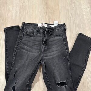 Black Distressed Women's Jeans size 1